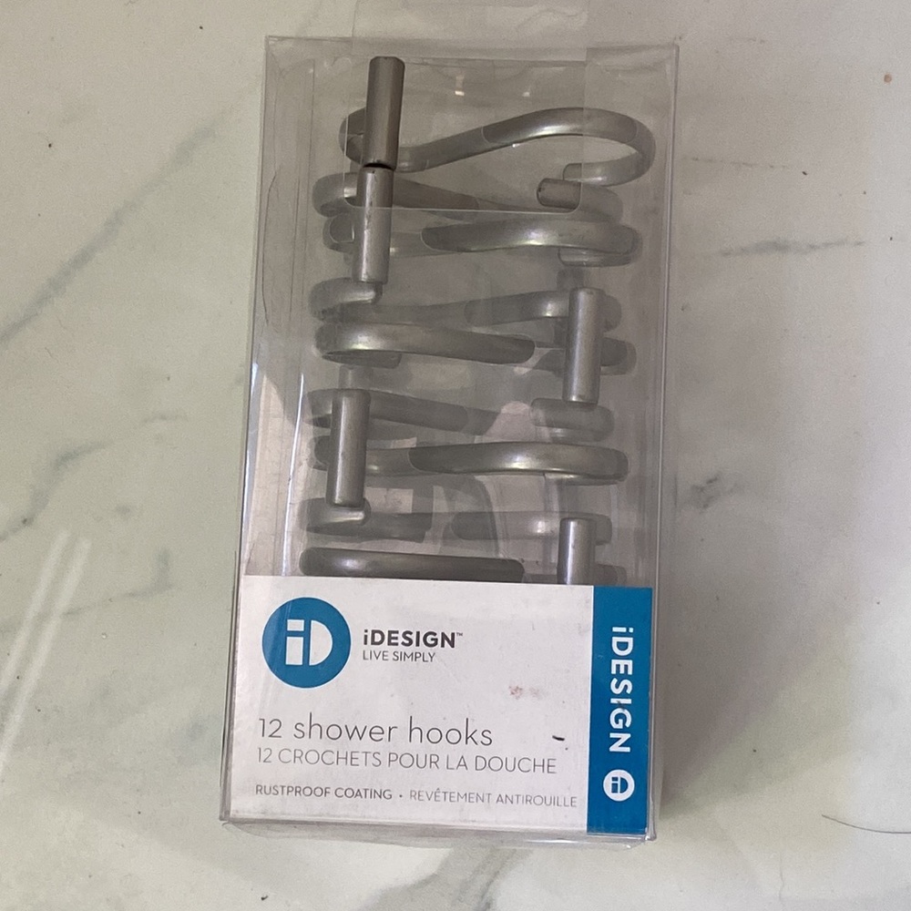 12PC. Rustproof Coated Shower Hooks